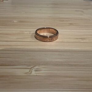 Rose Gold Spinner / Fidget Ring – Moon & Stars (Size 7)